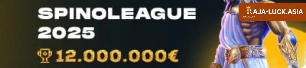 Promotional banners and offers at RAJA LUCK casino